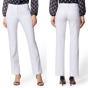 7th Ave White Straight Leg Pants